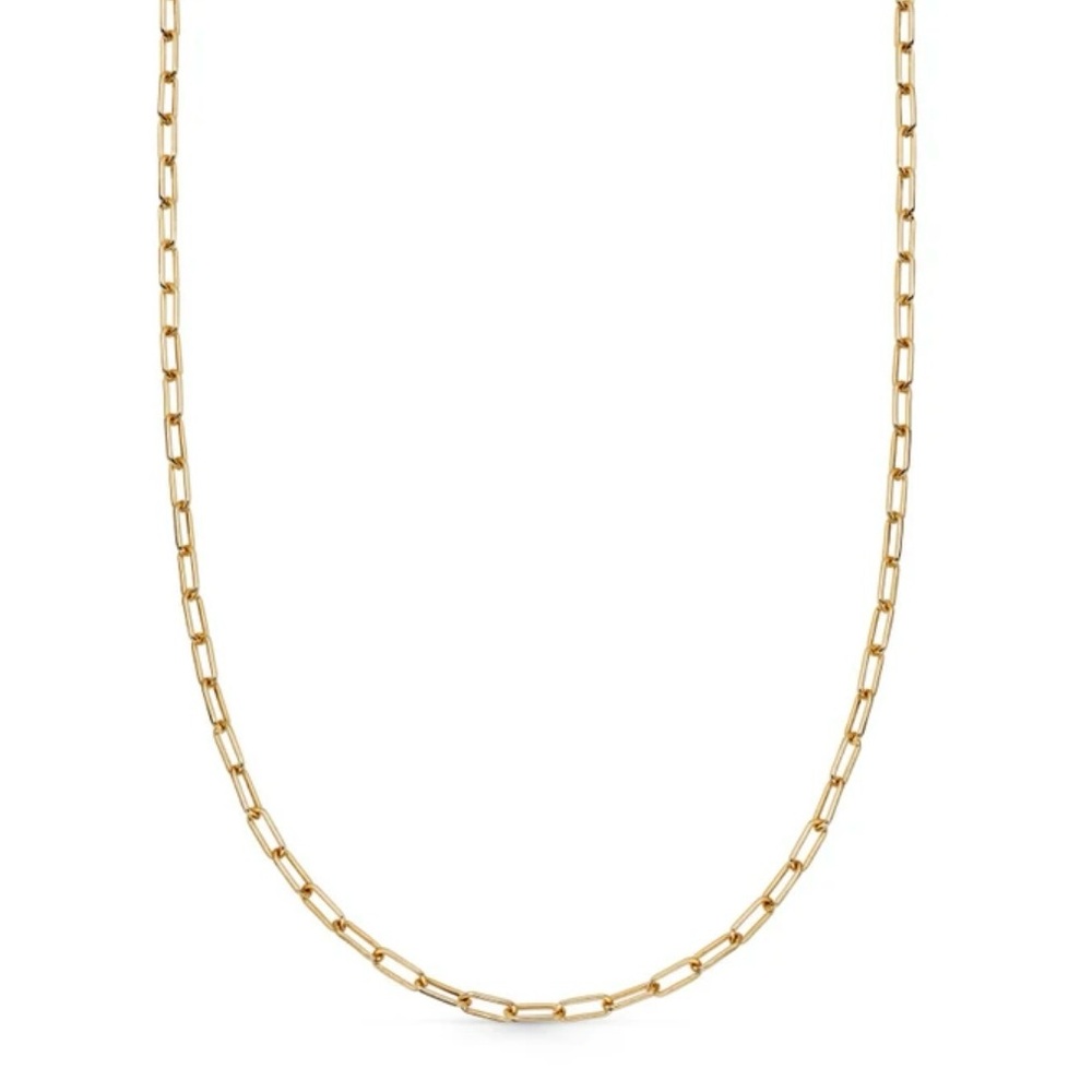 Astley Clarke Gold Vermeil paperclip necklace
